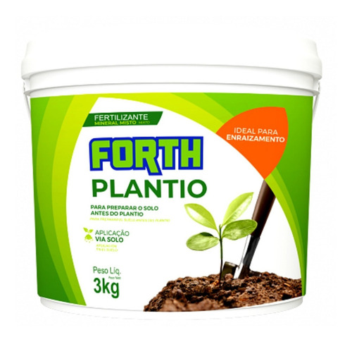 Fertilizante Adubo Forth Plantio 3kg Para Preparo Do Solo