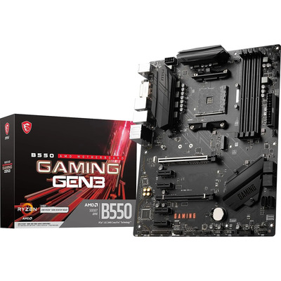 Placa Base Para Juegos Msi B550 Gaming Gen3 (amd Am4, Ddr4,  | Meses sin interés