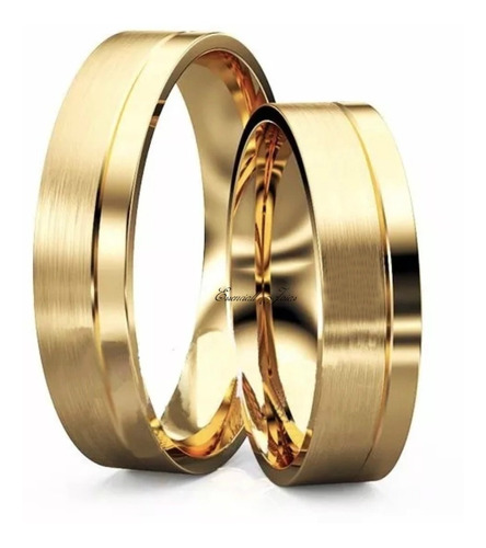 Aliança Unitária Ouro 18k Masculina 4 Mm 3,5 Gramas!