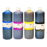 Pack 4 Medios De Tinta Inktec Dye L200 L100 T6641 L655 L300