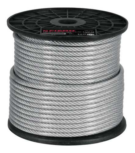 Cable Flexible De Acero 1/4  Recubierto Pvc 75 M