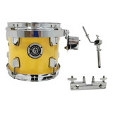 Tom Avulso 8 Bateria Nagano Concert Amarelo C/ Clamp Holder