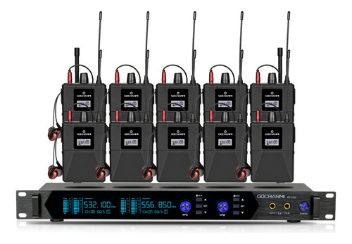 Sistema Monitoreo Gc Er2020 2canales 10 Receptores Bluetooth