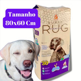 Tapete Higiênico Fralda Pet Cães Super Rug 60x80cm 30un