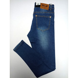 Jeans De Hombre Full Moda Super Slim Fit Pintas Blancas