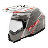 Casco Doble Proposito Marca Evs T5 Venture Gris