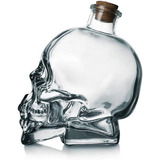 Licorera En Cristal De Calavera Skull Whisky Original Jarra