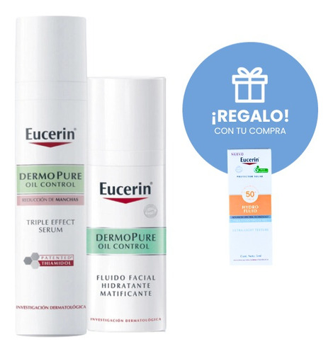 Eucerin Combo Matificante Anti Brillo Para Pieles Grasas