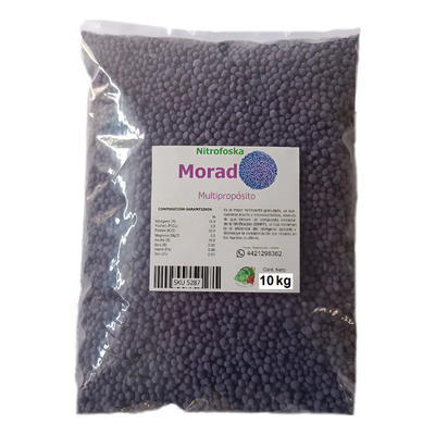 10kg De Nitrofoska Morado Arboles Plantas Jardín Huerto | Meses sin interés