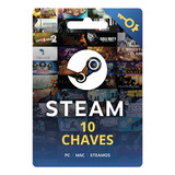 10 Chaves Steam Aleatórias - Nível Ouro