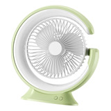 Ventilador De Escritorio Con Luz Portátil