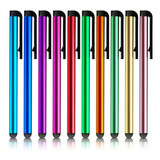 Pluma Táctil Universal 10 Pcs, Compatible Con Tabletas Y Móv