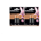 4 Pilhas Pequenas Aa Alcalina 1.5v Lr6 Duracell Original 