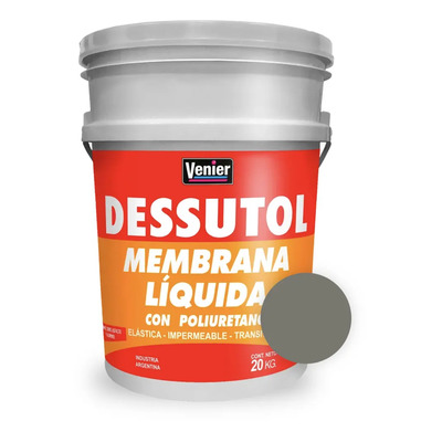 Membrana Líquida Impermeabilizante Techos Venier Dessutol 20kg Gris | Mismo precio en cuotas