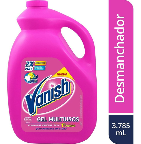 Vanish Desmanchador Liquido Rosa 3785m - L a $13700