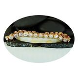 Pulsera Brazalete Esclava Oro 18k Lujo Moderno Mama Regalo