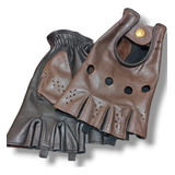 Guantes Cortos Cuero Vintage