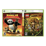 2 Jogos Lego Indiana Jones + Kung Fu Panda - Xbox 360