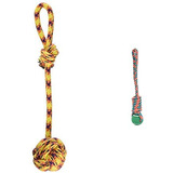 Fancypets Fl7232 Bola De Cuerda Tejida Con Jaladera, 43 Cm