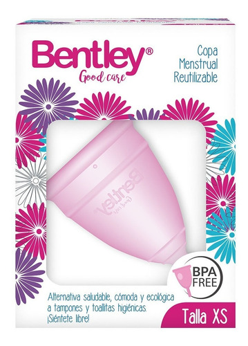 Copa Menstrual Bentley Certificada Reutilizable (s, Xs, L)