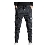 Pantalones Cargo Hombre Multibolsillos Camuflaje R