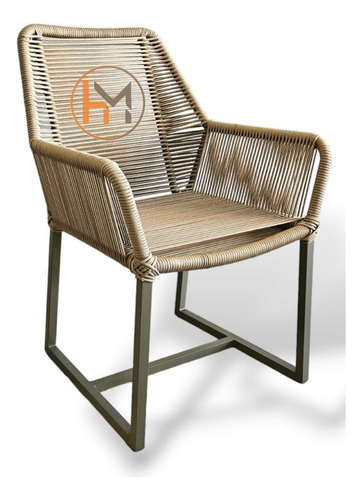 Cadeira California Aluminio Corda Náutica Casa Deck Piscina