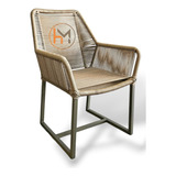 Cadeira California Aluminio Corda Náutica Casa Deck Piscina
