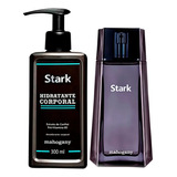 Perfume E Hidratante Corporal Stark Mahogany Presente Masculino