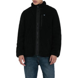 Chaqueta Hombre Fleece Regular Fit Negro 