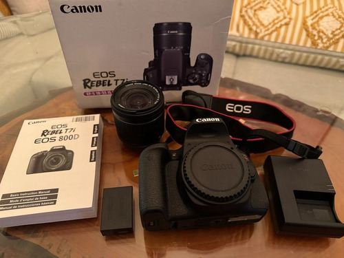 Câmera Canon T7i + Lente 10-18mm