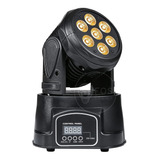 Mini Moving Head Wash Led 7x12w Quadriled Rgbw Dmx Audio