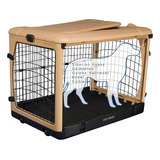 Caja De Acero De 4 Puertas Para Perros O Gatos Con Puerta