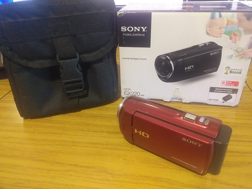 Filmadora Handycam Sony Hdr-cx220 + Bolso Transportador S/sd