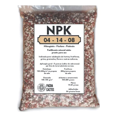 Adubo Fertilizante Npk 04-14-08 Pct 2kl Floração E Frutifica | MercadoLivre