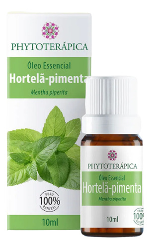 Óleo Essencial Hortelã Pimenta 10ml 100% Puro Natural