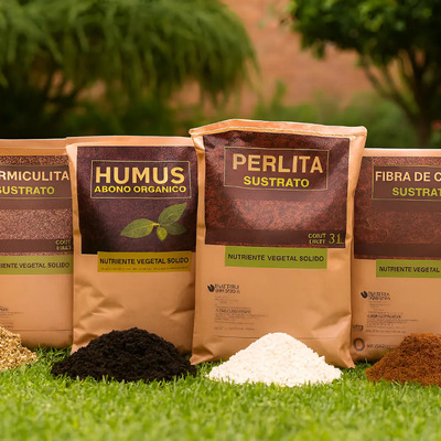 [vermiculita + Perlita + Fibra Coco + Humus] (1 Bolsa C\u002Fu) | Meses sin interés