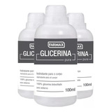 Glicerina Hidratante Para Corpo 100% Pura Farmax 100ml (c/3)