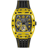 Guess Us Yellow Exposed Dial Multifunction Watch