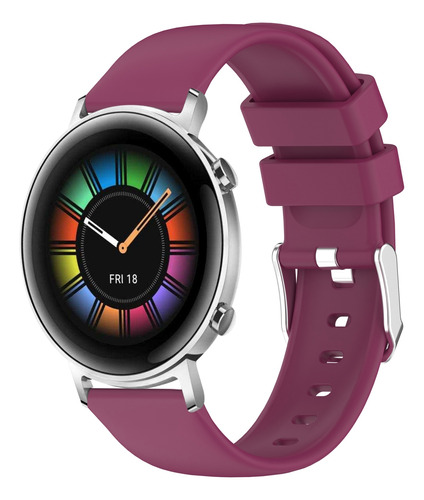 Correa De Reloj De Color Burdeos Para Huawei Watch Gt2