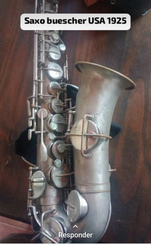 Saxofón Lion And Healy 1925 Plata Alto
