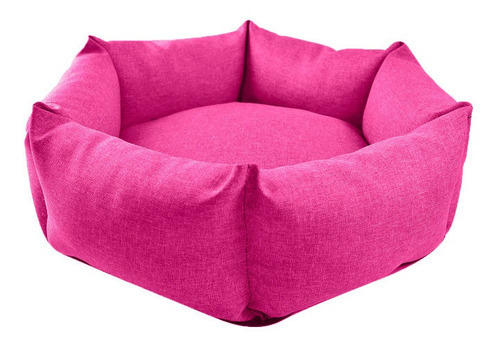 Cama Para Mascotas Cómoda Y Resistente Mediana Color Rosa