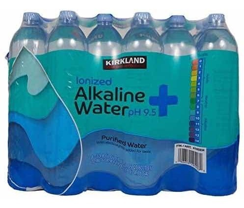 Agua Alcalina, Kirkland Con 18 Pzas De 1 Lt C/u