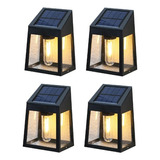 Lámpara De Pared Solar Para Exteriores, Jardín, Luz Solar, 4