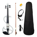 Violín Eléctrico Tamaño 4/4 Con Funda, Arco Y Auriculares, B