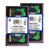 Memória Kingston Ddr4 4gb 2400 Mhz Notebook Kit C/02 Unid