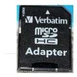 Adaptador De Memoria Microsd Verbatim, Clase 10