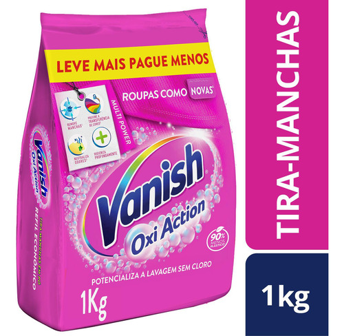 Vanish Tira Manchas Em Pó Para Roupas Coloridas Refil 1kg