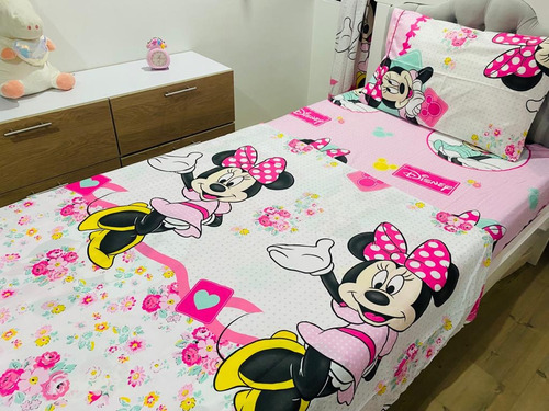 Juego De Sábana Completo Infantil Cama Sencilla Para Niña