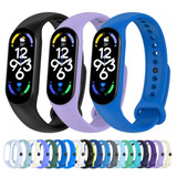 Kit 3 Pulseiras Silicone Premium Para Mi Band 5 E Mi Band 6