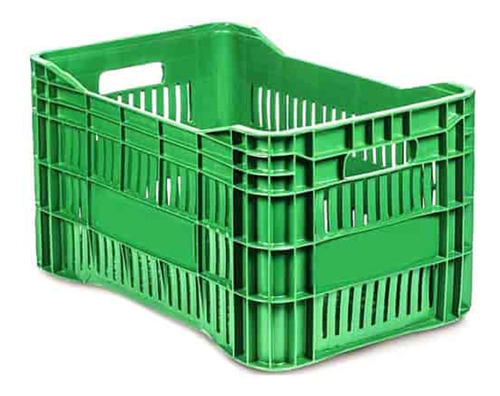 Caixa Plástica Hortifrúti Agrícola Feira - Verde